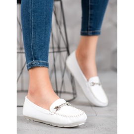 Fama Mokasíny s kubickými zirkony bílý 2