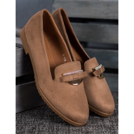 Miss Laura Páni s ozdobou hnědý žlutá 2