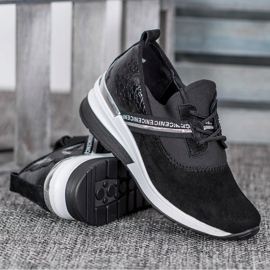 Filippo Kožené tenisky Pěkné černá 2