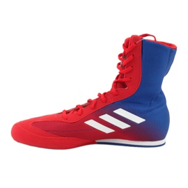 Boxerské boty adidas Box Hog Plus modro-červené modrý 2
