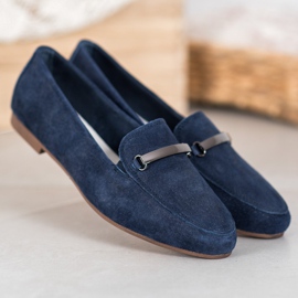 Filippo Navy Leather Lords modrý 1