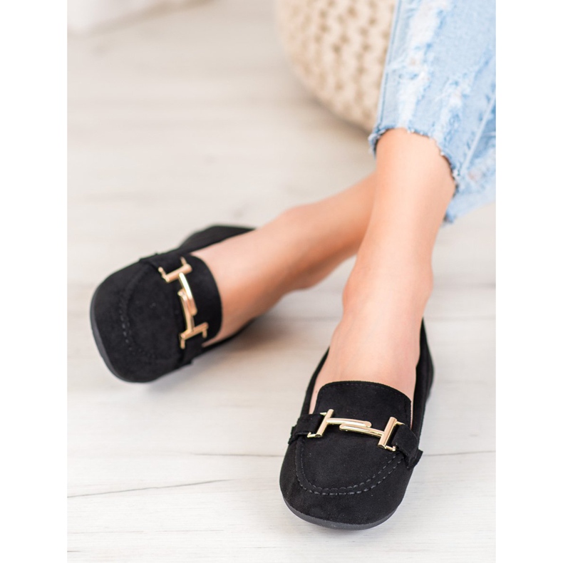 Bestelle Elegantní černé mokasíny černý 2