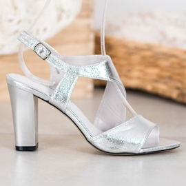 Goodin Stříbrné sandály stříbrný 1