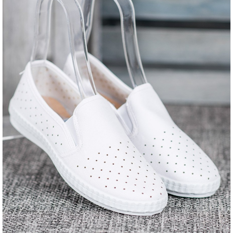 McKey Bílé příležitostné slipy bílý 1