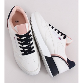 Bílé dámské sportovní boty BK938 BÍLÁ / MODRÁ bílý námořnická modrá 1