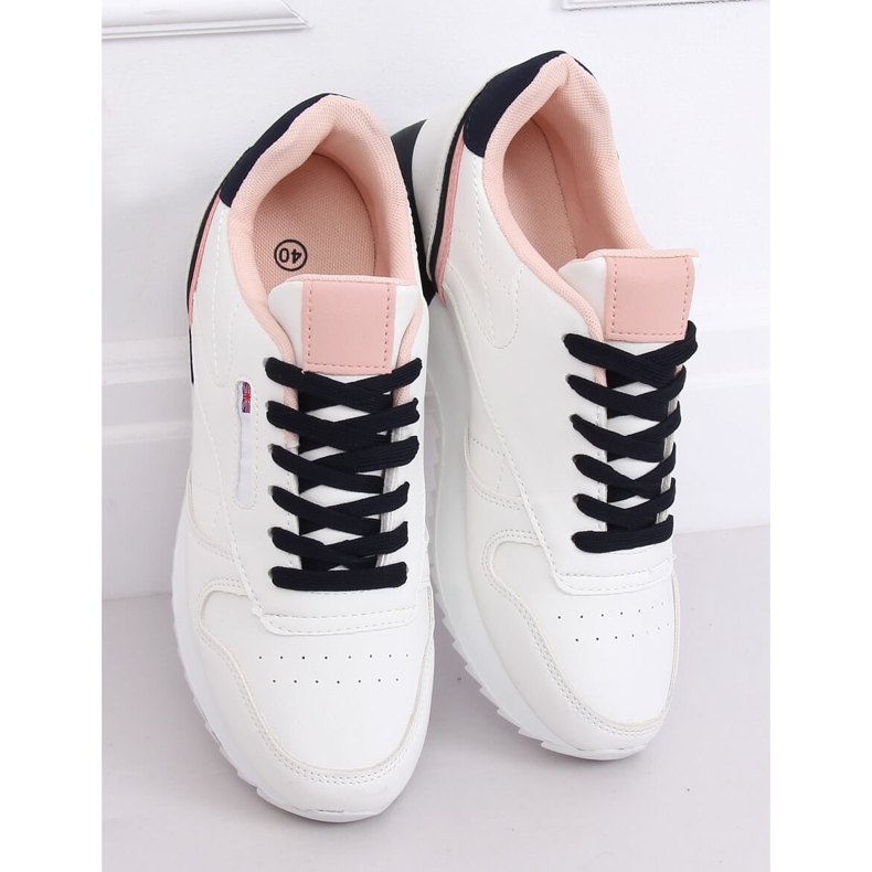 Bílé dámské sportovní boty BK938 BÍLÁ / MODRÁ bílý námořnická modrá 2