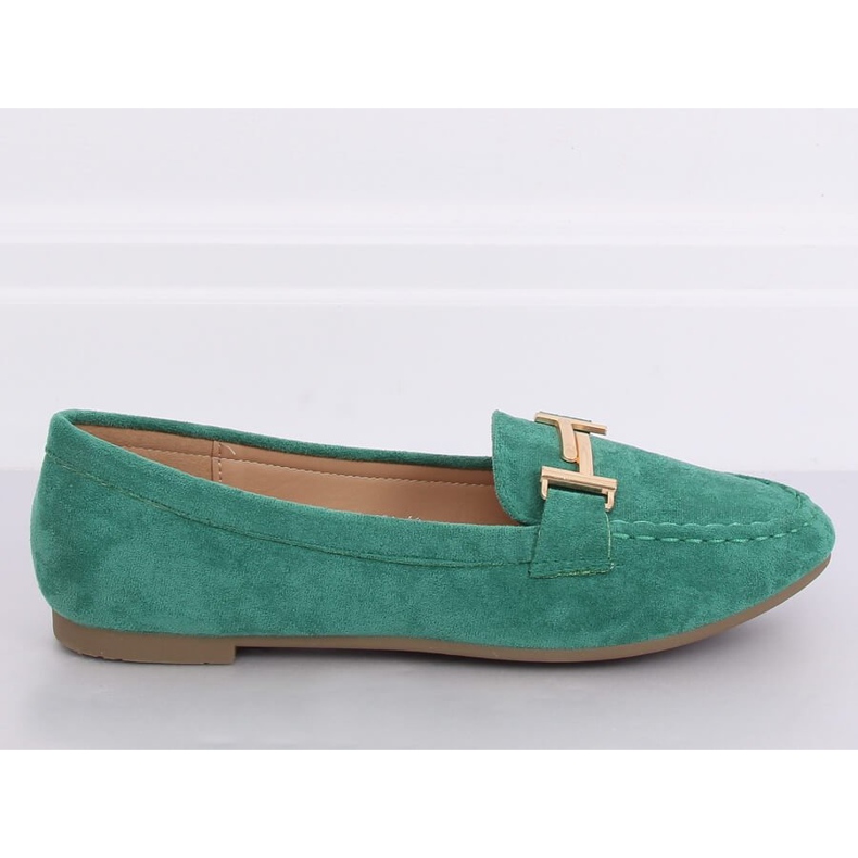 Zelené dámské mokasíny 99-13A zelené zelená 1