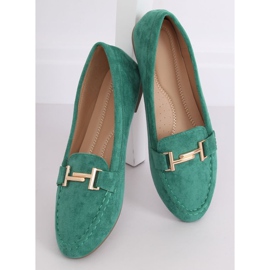 Zelené dámské mokasíny 99-13A zelené zelený 2