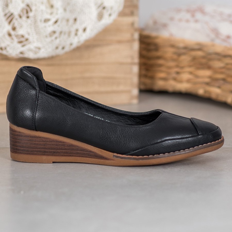 Vinceza Neformální klínová čerpadla černá 1