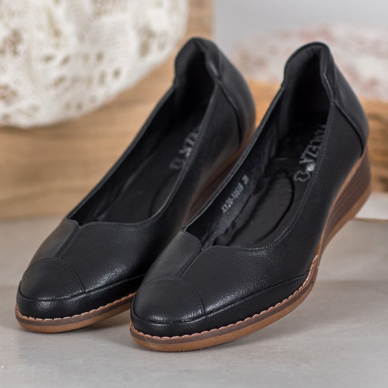 Vinceza Neformální klínová čerpadla černá 2