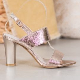 Goodin Stylové sandály žlutá 1