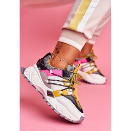 SEA Dámská bílá sportovní obuv LA91 bílý černá vícebarevný žlutá 1