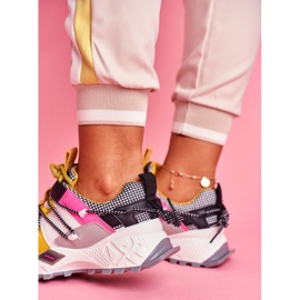 SEA Dámská bílá sportovní obuv LA91 bílý černá vícebarevný žlutá 2