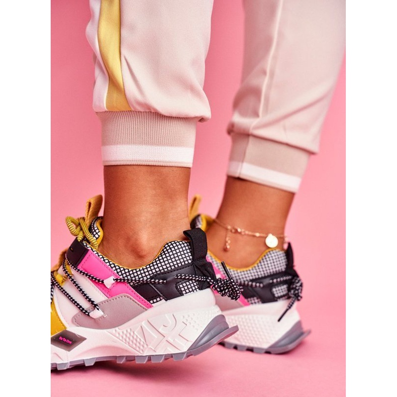 SEA Dámská bílá sportovní obuv LA91 bílý černá vícebarevný žlutá 2