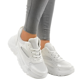 Bílé módní sportovní boty MS381E-9 bílý 2 Bílé módní sportovní boty MS381E-9 bílý 2