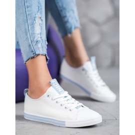 SHELOVET Tenisky s eko kůží pěkné bílý 1