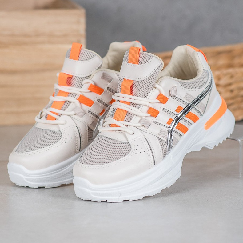 SHELOVET Módní sportovní obuv na platformě vícebarevný 1