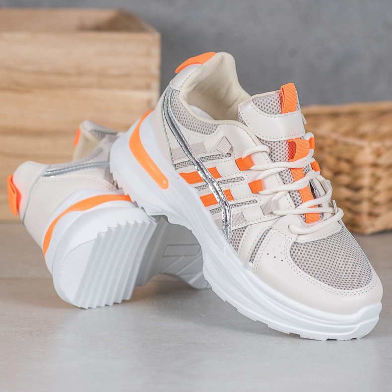 SHELOVET Módní sportovní obuv na platformě vícebarevný 2