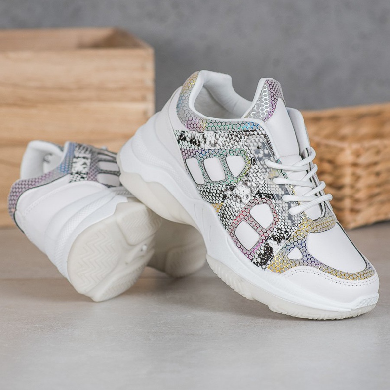 Bona Tenisky s barevnými vložkami bílý vícebarevný 2