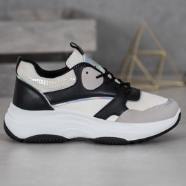 Ideal Shoes Neformální tenisky na platformě černá vícebarevný žlutá 1