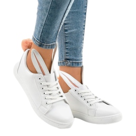 Bílé tenisky zajíčci R110 bílý 2