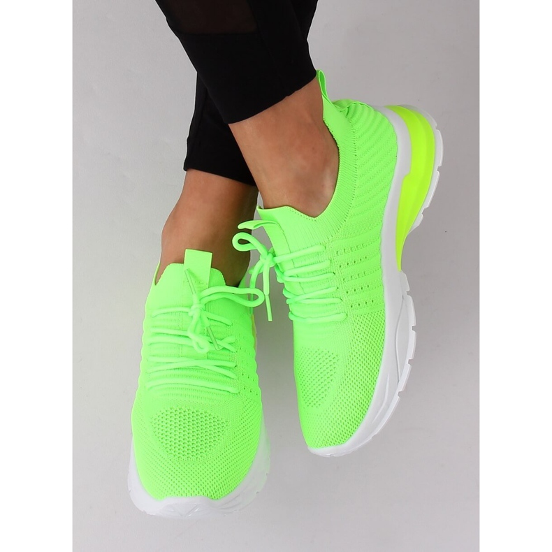 Neonová sportovní obuv ZH-6 Fluorescent Green zelená 2