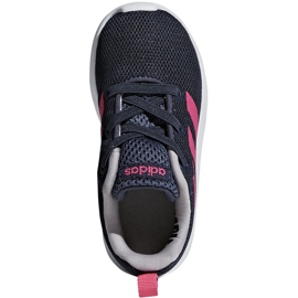 Boty adidas Lite Racer Cln K Jr BB7053 námořnická modř růžový 1