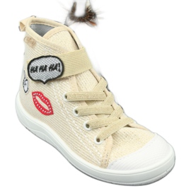 Dětské boty Befado 268X069 červené šedá žlutá 1