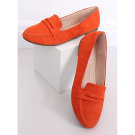 Oranžové dámské mokasíny 3900 Orange pomerančový 1