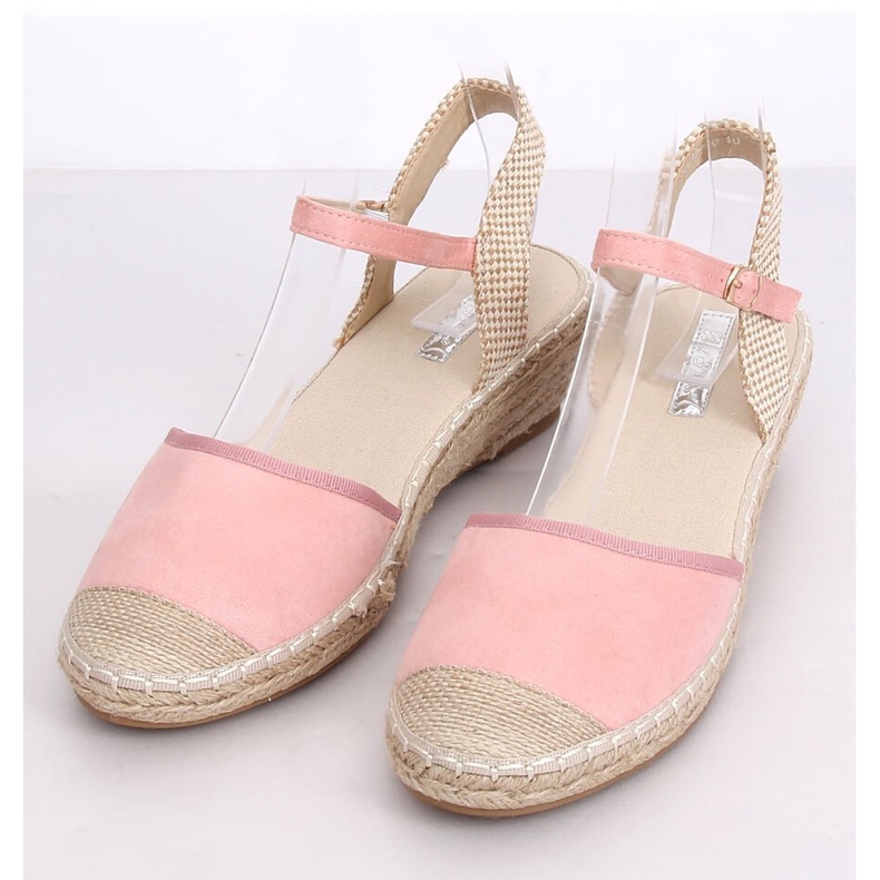Růžové espadrilky na klíncích růžové LLI-3M85 růžové růžový 1 Růžové espadrilky na klíncích růžové LLI-3M85 růžové růžový 1