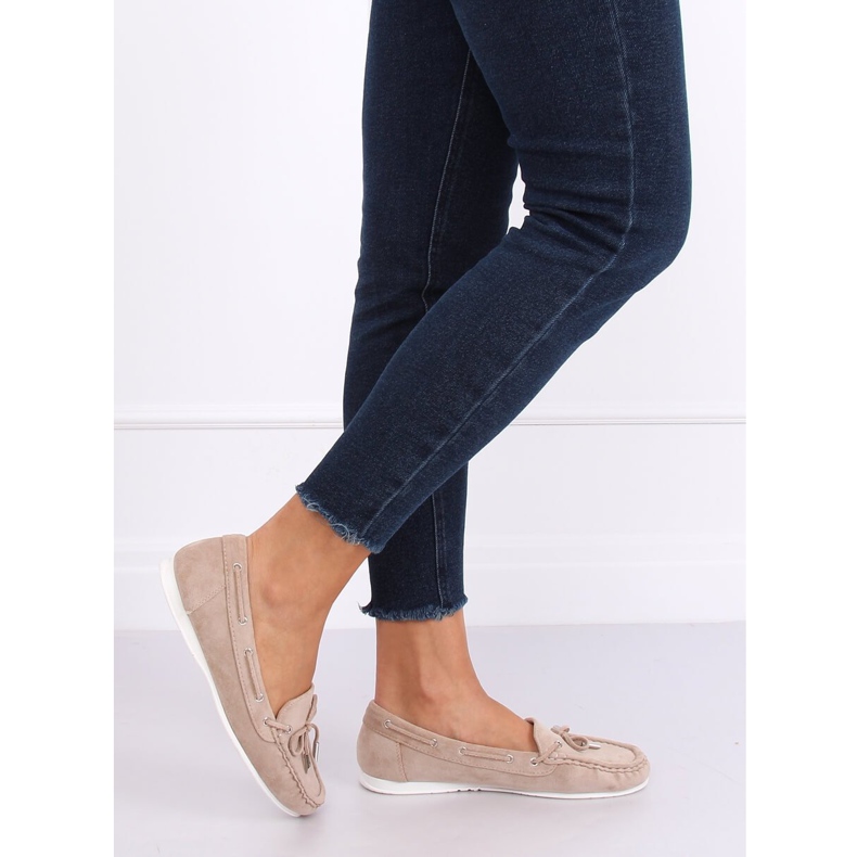 Dámské béžové mokasíny RQ-1 Beige béžový 1