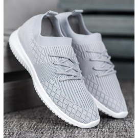 SHELOVET Prolamované sportovní boty šedá 1