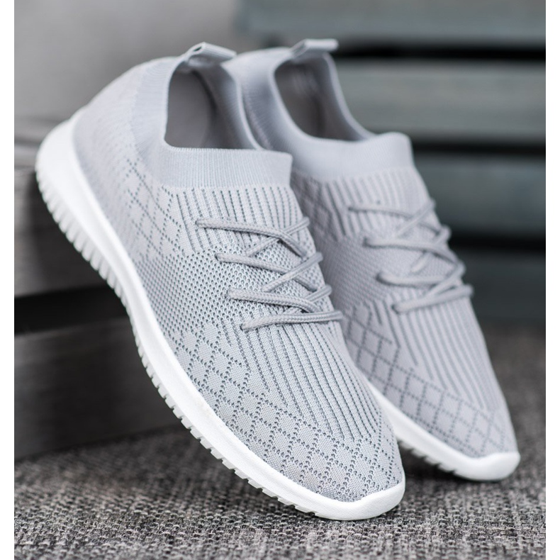 SHELOVET Prolamované sportovní boty šedá 1