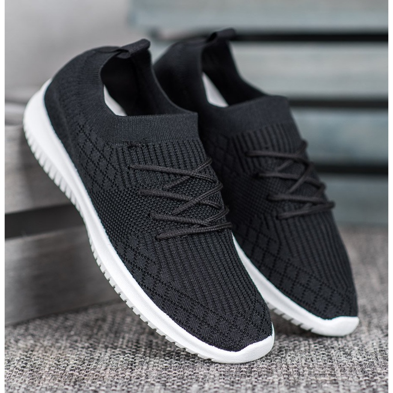 SHELOVET Prolamované sportovní boty černá 1