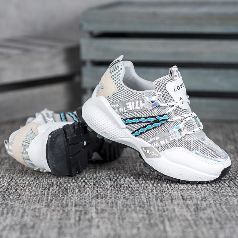 Bona Love Mesh tenisky bílý šedá 1