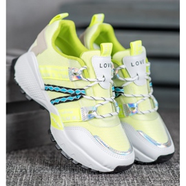 Bona Love Mesh tenisky bílý vícebarevný zelený 1