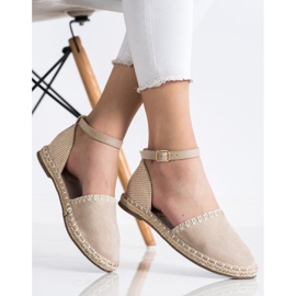 Goodin Béžové espadrilky se semišem béžový 2 Goodin Béžové espadrilky se semišem béžový 2