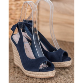 Goodin Svázané sandály Espadrilles námořnická modř 1