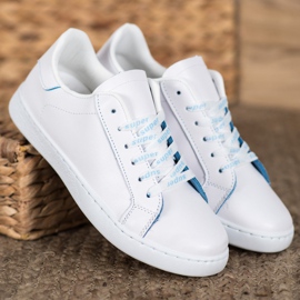 SHELOVET Super sportovní obuv bílý modrý 1