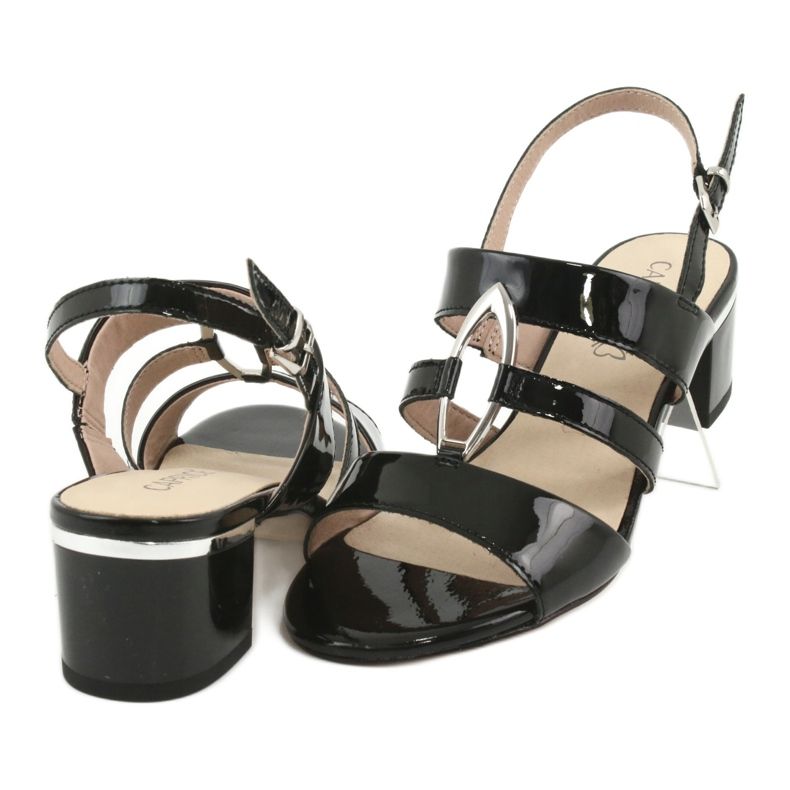 Dámské sandály Caprice s ozdobou 28208 černý 4