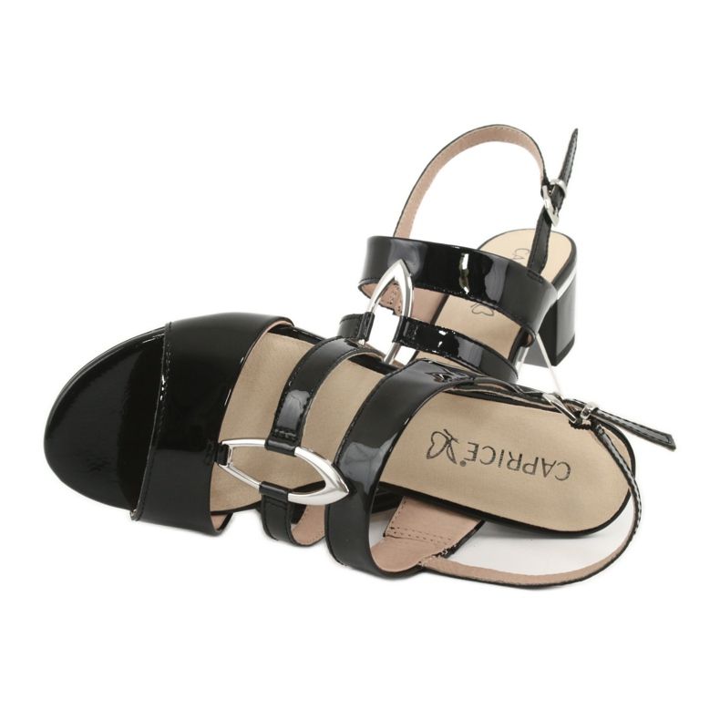 Dámské sandály Caprice s ozdobou 28208 černý 5