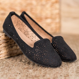 Clowse Black Openwork Lords černý 1