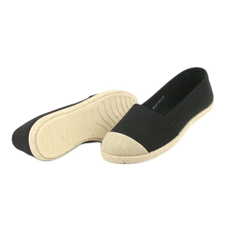 Wishot 32-130 balerín espadrilky černý 4