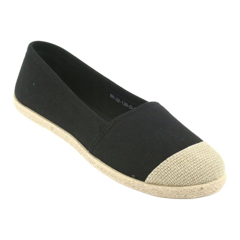 Wishot 32-130 balerín espadrilky černý 1