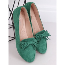 Zelené dámské mokasíny 99-72A zelené zelený 2