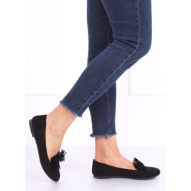 Černé dámské mokasíny 99-72A Black černý 2