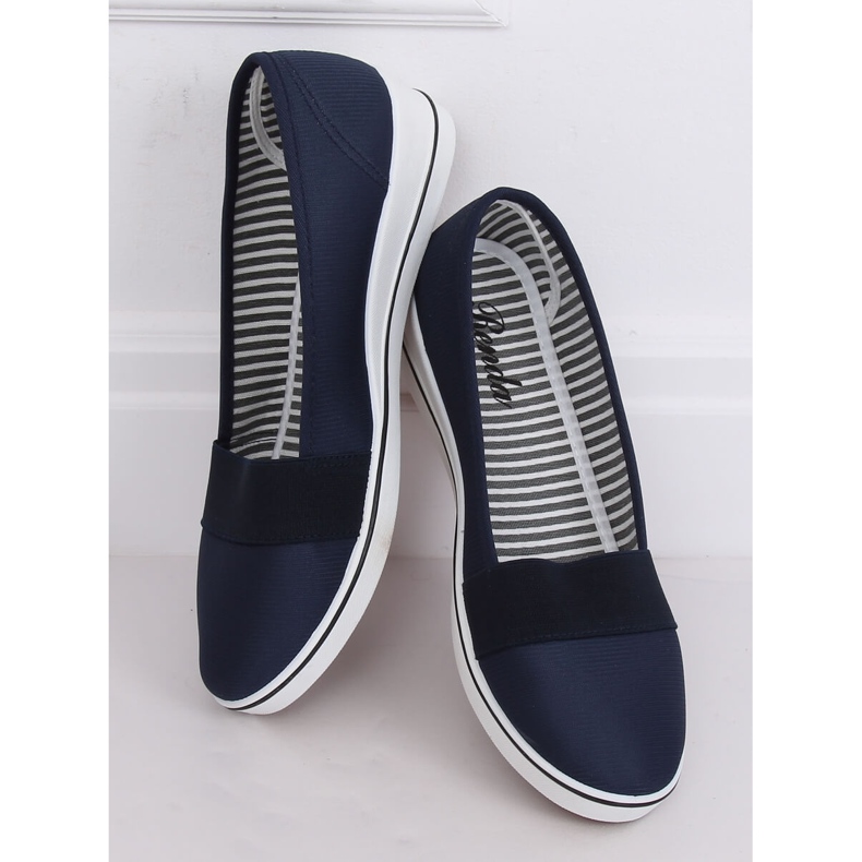 Tmavě modré balerínky S81B001 Blue námořnická modř 2