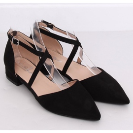 Černé baleríny S-880 Black cut černý 1