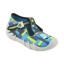 Dětská obuv Befado 110P368 modrý šedá zelený 1