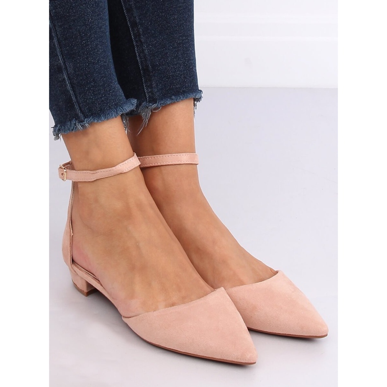 Růžové střižené balerínky MM-795 Pink růžový 1